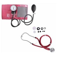 Kit Esfigmomanômetro + Estetoscopio Rappaport Premium,  Vinho