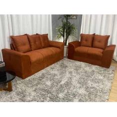 Sofá 2 e 3 Lugares Terracota 604 Porto - Alpoim