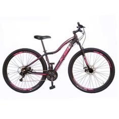 Bicicleta Aro 29 KSW MWZA 2020 Feminino 21v Shimano Tourney, 15, Preto