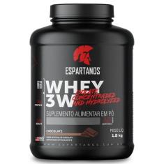 Whey Protein 3W 1,8KG  Espartanos, Chocolate