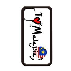 I Love Malaysia Word Flag Love Heart Illustration para iPhone 11 Pro Max Capa para Apple Mobile Case Shell
