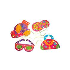 Brinquedo Pedagógico Alinhavos Objetos Peças Mdf 06 Unidade