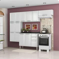 Cozinha Completa 4 Peças 13 Portas 2 Gavetas Luce Itatiaia Branco