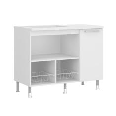 Balcão para Cooktop Ba-60 Branco Ditália