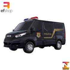 Carrinho Infantil de Brinquedo Van Policial C/ Acessórios - Usual Brin