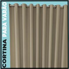 cortina pé direito bloqueia luz Brenda 5,50 x 4,50 sala bege - Bravin 