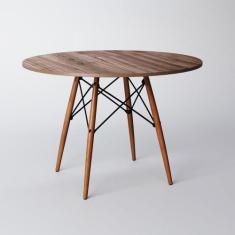 Mesa Eiffel Wood Amêndoa 110 Cm - ASTURIAS, MARROM