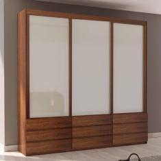 Guarda-Roupa ECO 07 100% MDF 3 Portas 9 Gavetas Bom Pastor