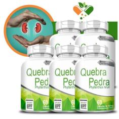 Kit Com 5 Quebra Pedra 500Mg 60 Cápsulas - 4Elementos
