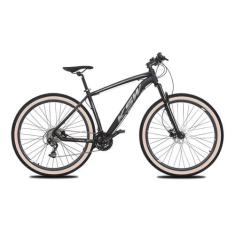 Bicicleta MTB Aro 29 KSW 24V Freio a Disco Cubo Cassete 8V, Preto, Pra