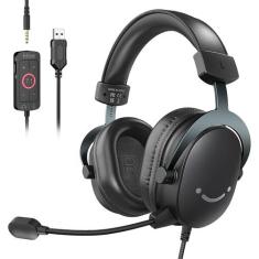 Headset Gamer Fifine Ampligame H9 Virtual Surround 7.1 Preto