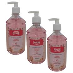 Kit 3 Sabonete Flor de Cerejeira Corpo e Mãos 500ml - Pepilon