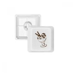 Brown Chocolate Bar Ice Glass Cream Ball Keycap Teclado mecânico PBT Gaming Upgrade Kit