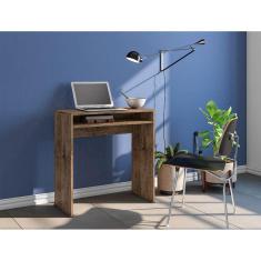 Escrivaninha Mesa Para Computador Aruba Cor Castanho