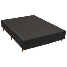 Cama Box Base Casal Universal Bordado Black (138x188x25) - Polar