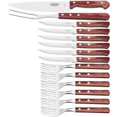 Faqueiro Para Churrasco Polywood 14 Pç Tramontina 21199/789