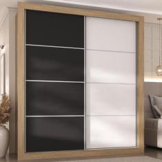 Guarda-Roupas Casal 2 Portas de Correr 4 Gavetas Dallas Multimóveis MP