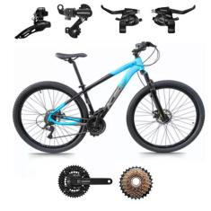 Bicicleta Aro 29 KSW XLT 24 Velocidades Alumínio Cubo K7 MTB Freios A 