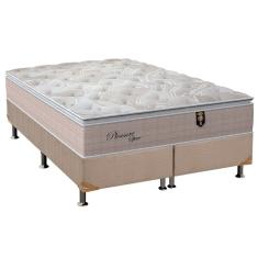 Cama Box Queen: Colchão Molas MasterPocket Ensacadas Orthoflex Pleasure + Base CRC Suede Clean(158x198)