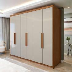 Guarda Roupa Áries 6 Portas 5 Gavetas - Móveis Lopas