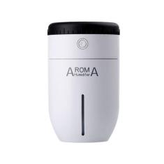 Umidificador De Ar Portatil Purificador Usb Lens Aroma Branco
