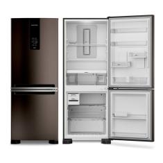 Geladeira 2 Portas 447L Frost Free Inverse BRE57FK Brastemp Preto Inox 220V