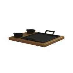 Bifeteira e Panelas Porção Restaurante e Aparador Madeira - Libaneza