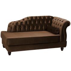 Recamier Diva Chaise Capitone 160 Cm Pes Mdf Gane Sl 942 Veludo Peer Sl 942