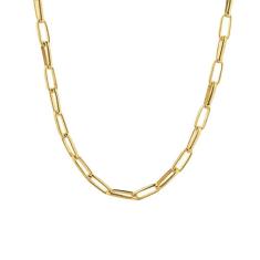 Cordão Corrente Cartier 5Mm 55Cm Banhado A Ouro 18K