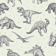 Papel de Parede Dinossauro Lines
