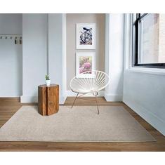 Tapete de Sala Peludo Macio Ecletik Platina 100 x 150 cm