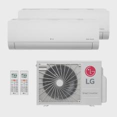 Ar-Condicionado Multi Split Inverter LG 18.000 (1x Evap hw 9.000 + 1x Evap hw 12.000) Quente/Frio 220V