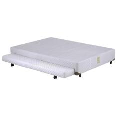 Cama Box CASAL Universal Cosmopolita Bicama Branco - 138x188