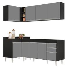 Armário de Cozinha Modulado de Canto Direito 4 Peças CP40 Balcão sem T