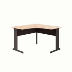 Mesa de Escritório em L New City Calvi e Preta 120 cm - GEBBWEB