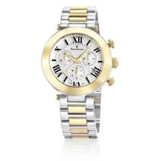 Relógio Pulso Jean Vernier Feminino Aço Bicolor Jv06851