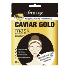 Máscara Facial Hidratante Dermage Caviar Gold Mask, 10g