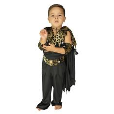 Fantasia Halloween Infantil Bruxinho com Acessórios - Masquerade, G