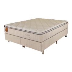 Cama Box King Size (Box + Colchão) 193X203X63 Bali Prorelax Molas Ensacadas Pillow Top Turn Free - Bege