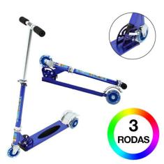 Patinete Pixar Toy Story Infantil Meninos de Três Rodas Azul - DM Radi