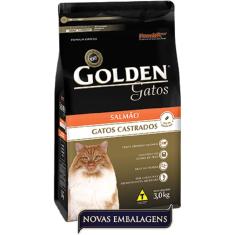 Ração Golden Gato Adulto Castrado - Salmão - 3kg
