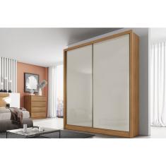 Guarda Roupa 2 Portas de Correr e 3 Gavetas Virtus/Toledo Plus Cumaru/Fendi 25 - Novo Horizonte