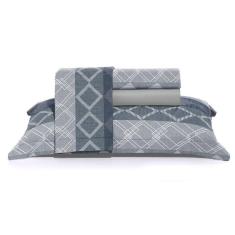 Jogo De Cama Solteiro 250 Fios Toque De Algodão