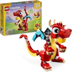 Blocos De Montar - Dragao Vermelho LEGO DO BRASIL