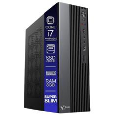 Computador TOB Slim Compacto 4ª Geração Intel Core i7 SSD 240GB Memória 8GB Windows 10 Trial Desktop PC CPU