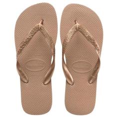 Chinelo havaianas original - TOP, Rose gold, 33-34