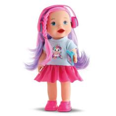 Boneca Menina Descolada Cabelo Colorido Bebe Suco Faz Xixi - My Little