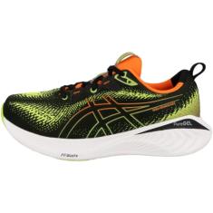 ASICS Tênis masculino, Preto neon limão, 40