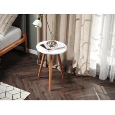 Mesa de Apoio Pés Palito para Canto Branca Escritório Decora - Colomi