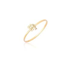 Anel De Signo Virgem Zodíaco Ouro Puro 18k As524 - MAEHLER JOIAS, 18, 
